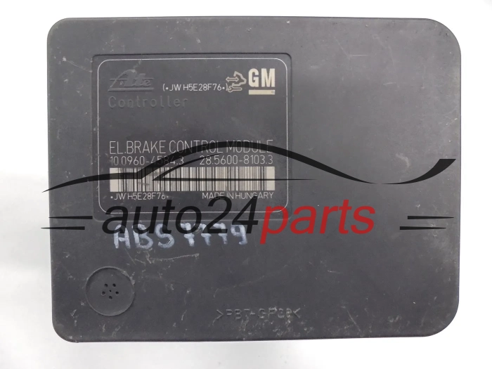 ABS POMPA I STEROWNIK OPEL ASTRA J 13412550, 10.0206-0449.4, 10020604494, 10.0960-4584.3, 10096045843