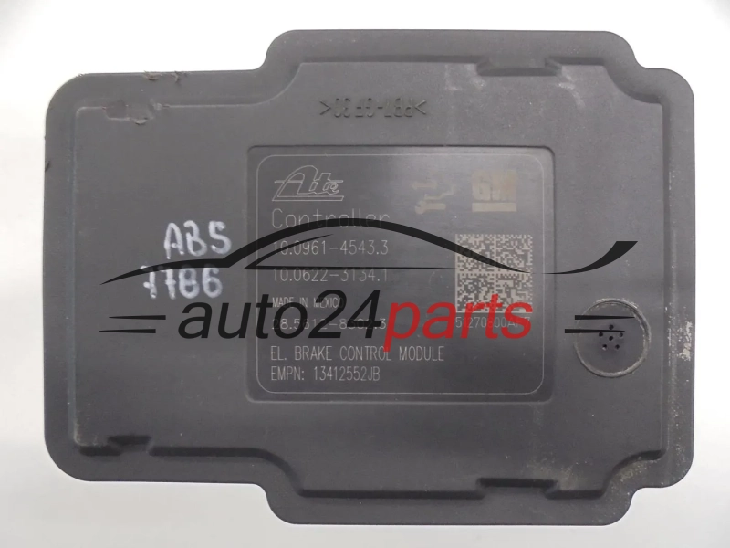 POMPA ABS I STEROWNIK OPEL 13412552 AJB 10.0961-4543.3 10096145433