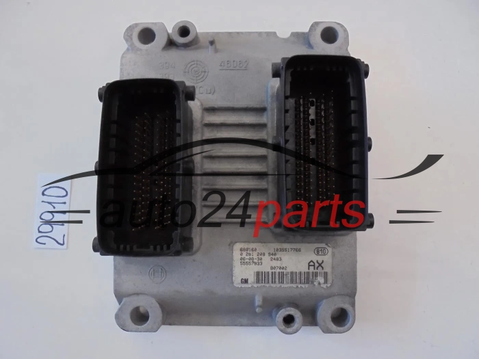 CALCULATEUR MOTEUR   OPEL CORSA D 1.2 Z12XEP BOSCH 0 261 208 940, 0261208940, GM 55557933 AX, 55557933AX