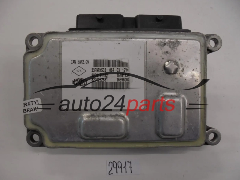 KOMPUTER STEROWNIK SILNIKA RENAULT CLIO 1.2 Magneti Marelli  IAW5NR2C5  8200181482  16481134  8200285314  16698014