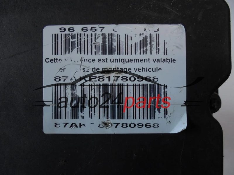 ABS POMPA I STEROWNIK CITROEN PEUGEOT BOSCH 0265230614 9665363180 0265950713