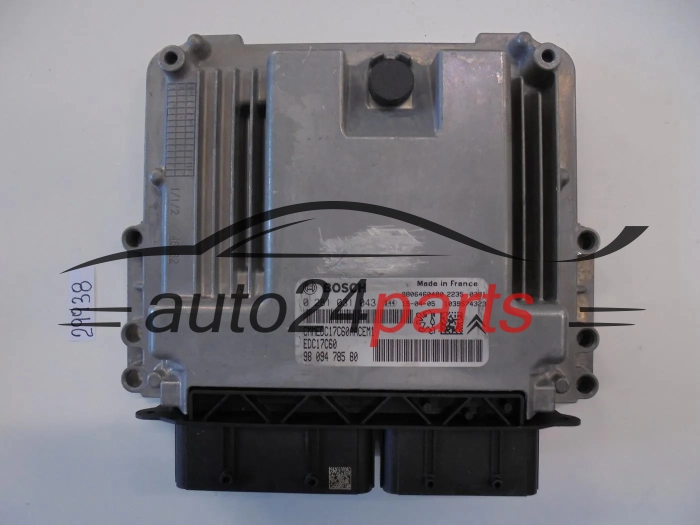 KOMPUTER STEROWNIK SILNIKA CITROEN PEUGEOT 1.6 HDI BOSCH 0 281 031 043, 0281031043, 98 094 785 80, 9809478580