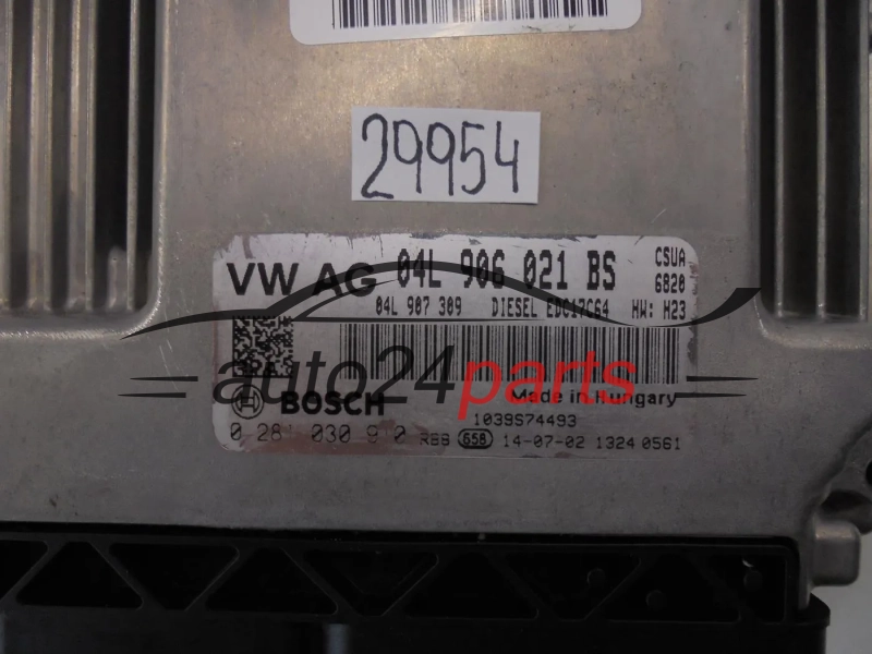 KOMPUTER STEROWNIK SILNIKA AUDI 04L906021BS 0281030910