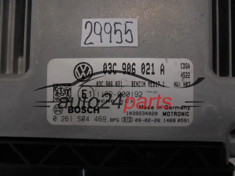 Sterownik silnika VOLKSWAGEN 0261S04469 03C906021A MED17.1 - 29955