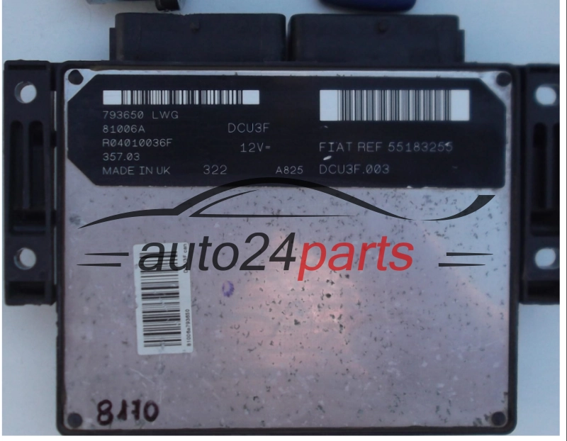 KOMPUTER STEROWNIK SILNIKA FIAT DOBLO 1.9, R04010036F, REF 55183255, 81006A