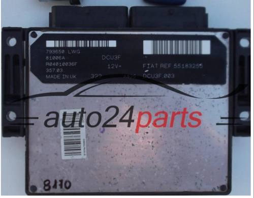 FIAT DOBLO 1.9, R04010036F, REF 55183255, 81006A