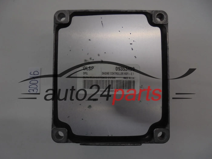 KOMPUTER STEROWNIK SILNIKA OPEL ASTRA ZAFIRA 1.6 Z16XE 09353459 DLSP 9353459, 9364459, 62 37 436