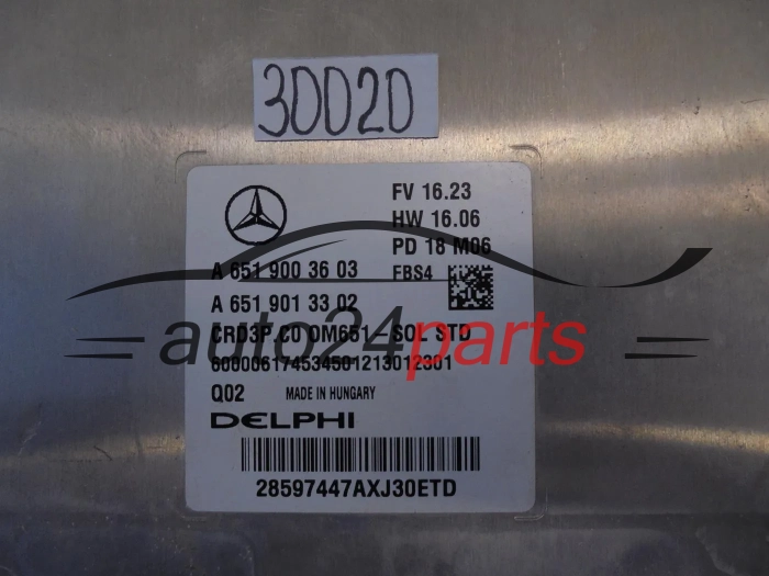 KOMPUTER STEROWNIK SILNIKA MERCEDES BENZ A6519003603 A6519013302