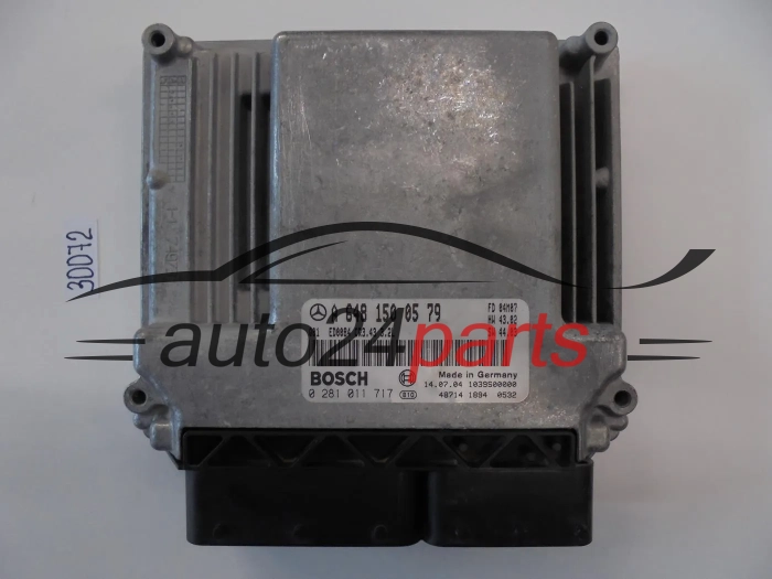 KOMPUTER STEROWNIK SILNIKA MERCEDES W211 E320 3.2 CDI BOSCH 0 281 011 717, 0281011717, A 648 150 05 79, A6481500579, ED0084 CR3.43