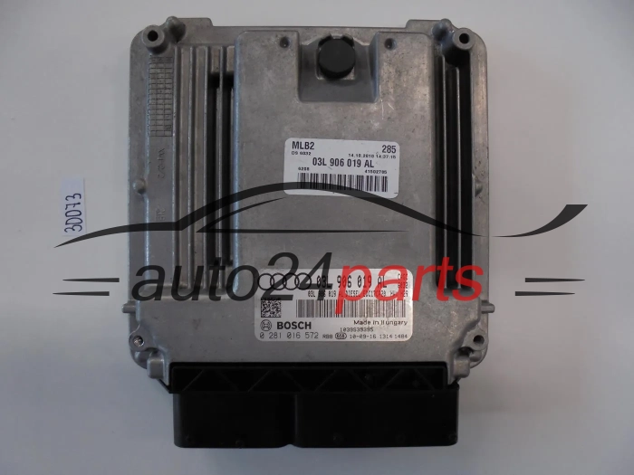 KOMPUTER STEROWNIK SILNIKA AUDI A4 A5 2.0 TDI 03L906019AL, 03L 906 019AL, BOSCH 0281016572, 0 281 016 572, DIESEL EDC17CP20 CAGE 6032