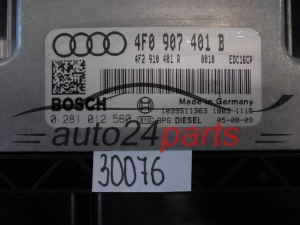 KOMPUTER STEROWNIK SILNIKA AUDI 0281012560 4F0907401B