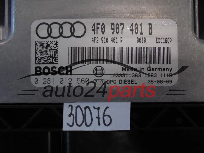 KOMPUTER STEROWNIK SILNIKA AUDI 0281012560 4F0907401B
