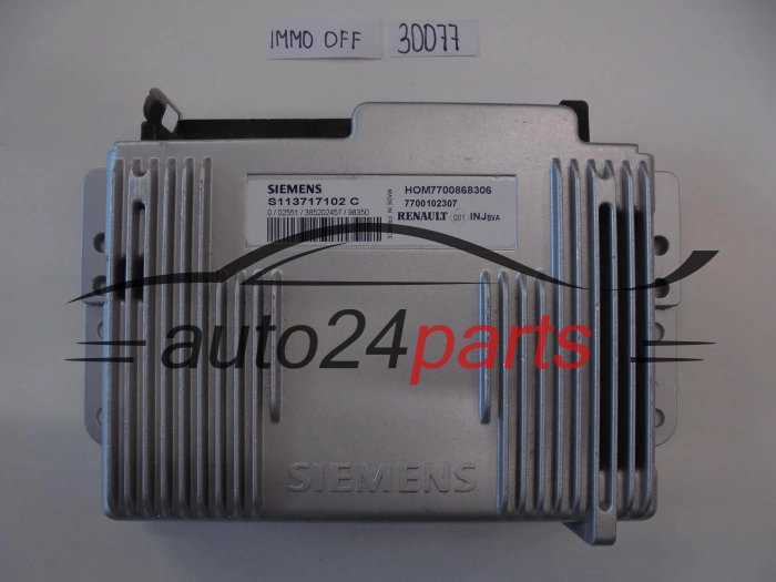 Calculateur Moteur RENAULT S113717102C HOM 7700868306
