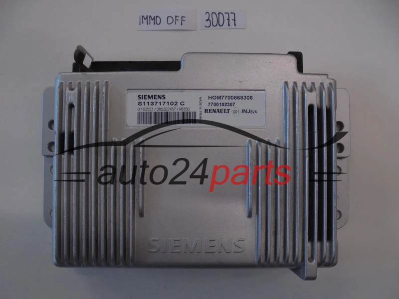 KOMPUTER STEROWNIK SILNIKA RENAULT S113717102C HOM 7700868306