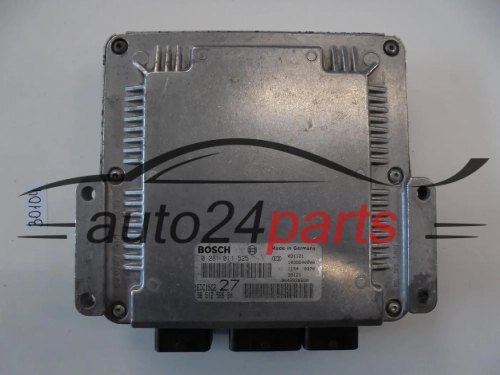 KOMPUTER STEROWNIK SILNIKA PEUGEOT 206 2.0 HDI BOSCH 0 281 011 525, 0281011525, 96 512 568 80, 9651256880, EDC15C2