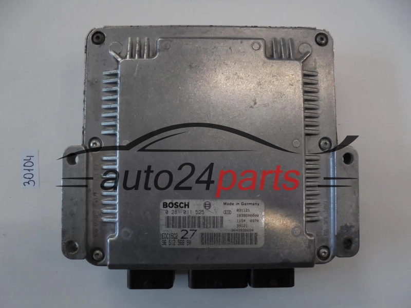 KOMPUTER STEROWNIK SILNIKA PEUGEOT 206 2.0 HDI BOSCH 0 281 011 525, 0281011525, 96 512 568 80, 9651256880, EDC15C2