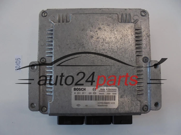 CALCULATEUR MOTEUR   OPEL RENAULT 0281011106 8200091428
