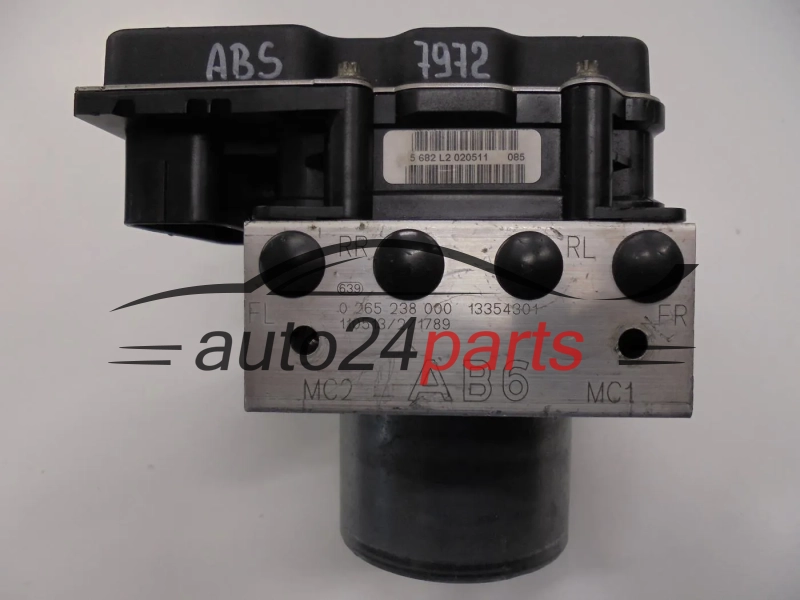 ABS POMPA I STEROWNIK OPEL MERIVA 1.7 CDTI BOSCH 0 265 238 000, 0265238000, 13354301, 0 265 950 820, 0265950820, AB6