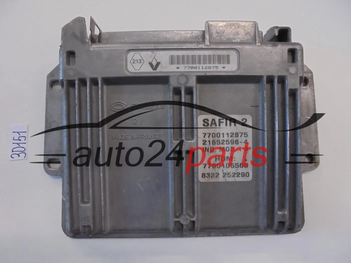 KOMPUTER STEROWNIK SILNIKA RENAULT TWINGO 1.2 Sagem 21652596-4, 216525964, 7700112875, HOM 7700105560