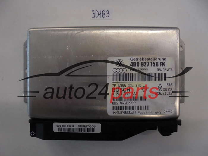 Ecu Caja de cambios automática AUDI 4B0 927 156 FK, 4B0927156FK, 4B0927156 FK, 0260002885
