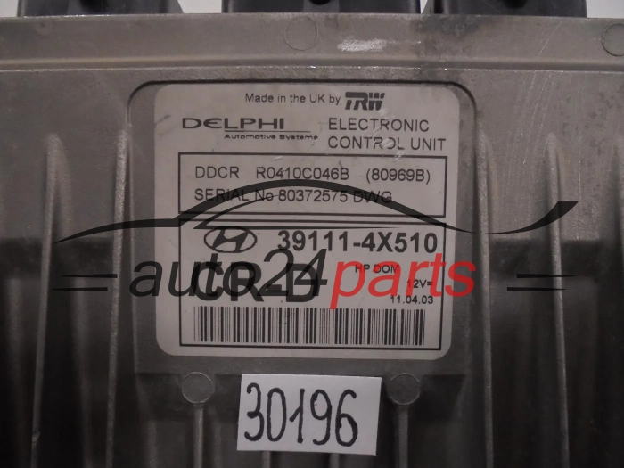 Centralita de motor HYUNDAI TERRACAN 39111-4X510 391114X510