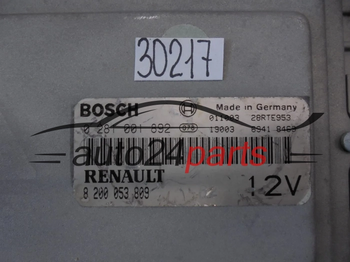 KOMPUTER STEROWNIK SILNIKA RENAULT MASCOTT 0281001892 8200053009