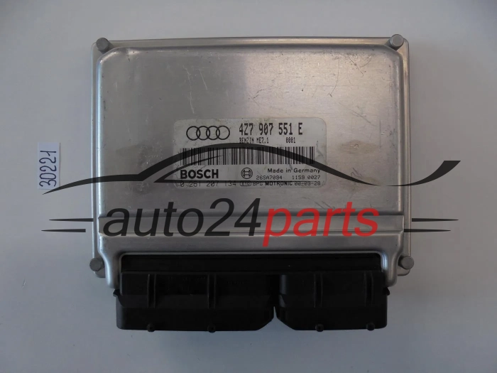 MOTORSTEUERGERÄT ECU STEUERGERÄT AUDI 0261207134 4Z7907551E ME7.1