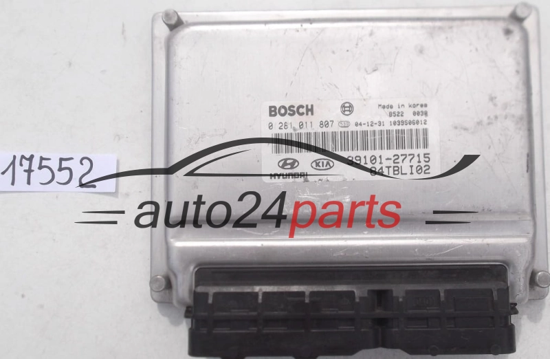 ECU Engine Controller HYUNDAI KIA GETZ BOSCH 0281011807 39101-27715 3910127715