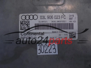KOMPUTER STEROWNIK SILNIKA AUDI A3 1.6 TDI CONTINENTAL 5WP42643 AA, 5WP42643AA, 03L 906 023 FC, 03L906023FC, 03L 906 023 L, 03L906023L, DIESEL SIMOS PCR2.1 CAYB 5967