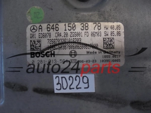 KOMPUTER STEROWNIK SILNIKA MERCEDES BENZ 0281013564 A6461503878