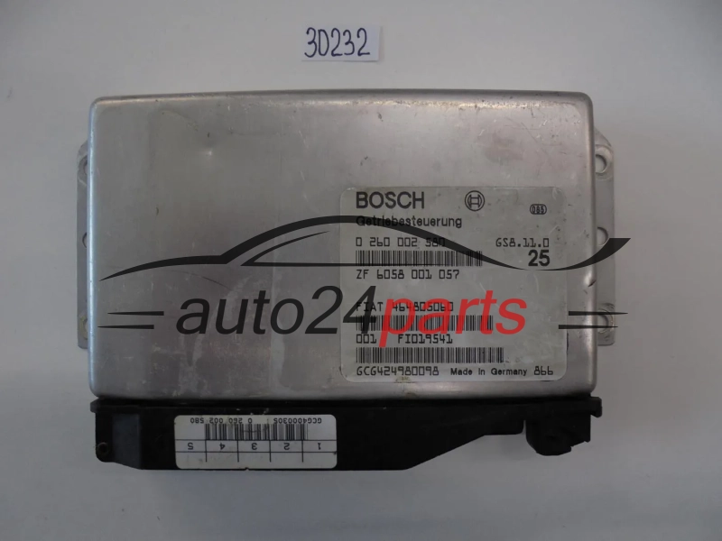STEROWNIK SKRZYNI AUTOMATYCZNEJ ALFA ROMEO FIAT BOSCH 0 260 002 580, 0260002580, 464805060