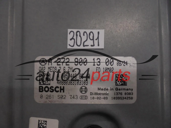 Calculateur Moteur MERCEDES BENZ 0261S02743 A2729001300  MED9.7 -