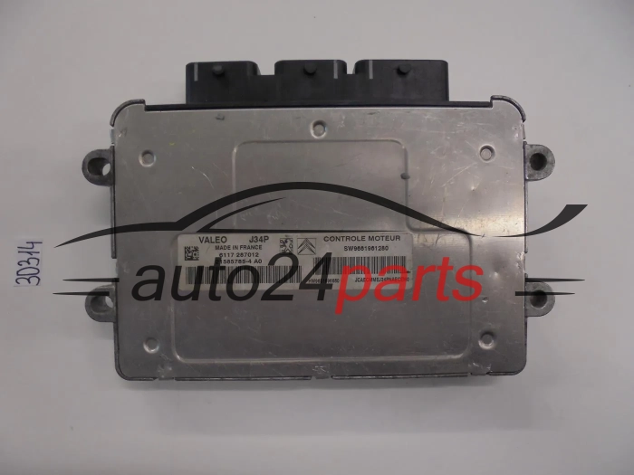 KOMPUTER STEROWNIK SILNIKA CITROEN PEUGEOT 1.4 VALEO 21585785-4A, 215857854A, SW 9661961280