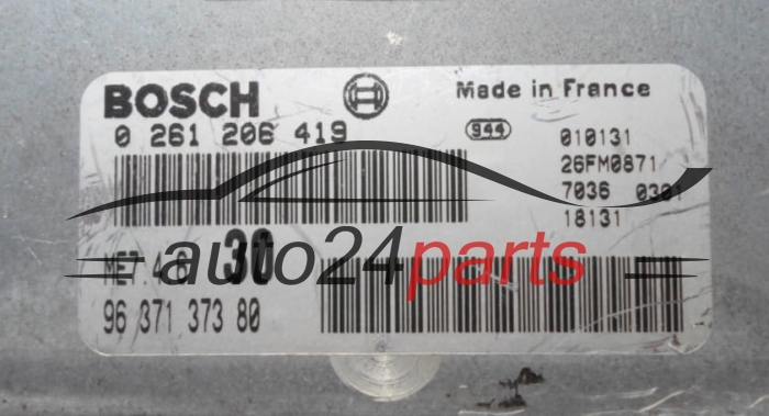 KOMPUTER STEROWNIK SILNIKA CITROEN C5 3.0 V6 BOSCH 0261 206 419,  96 371 373 80
