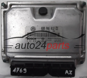 ECU CENTRALITA DE MOTOR SKODA FABIA 1.9 038906012CE, 038 906 012 CE, BOSCH 0 281 010 257, 0281010257