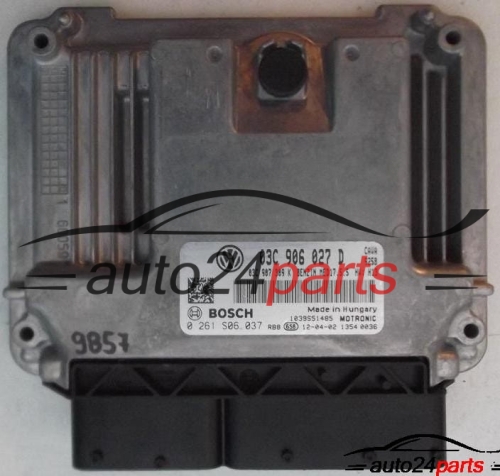 MOTORSTEUERGERÄT ECU STEUERGERAT VW VOLKSWAGEN SHARAN 1.4 TSI BOSCH 0 261 S06 037, 0261S06037, 03C 906 027 D, 03C906027D 
