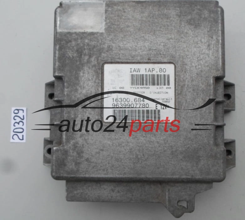 KOMPUTER STEROWNIK SILNIKA PEUGEOT 206 1.1 MAGNETI MARELLI IAW 1AP.80, IAW1AP80, 16300.684, 16300684, 9639907780 E