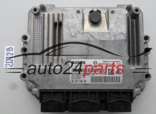 KOMPUTER STEROWNIK SILNIKA PEUGEOT 207 1.6 HDI BOSCH 0 281 013 868, 0281013868, 96 637 554 80, 9663755480, 9653958980, EDC16C34 