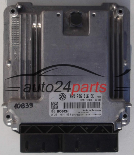 KOMPUTER STEROWNIK SILNIKA VW VOLKSWAGEN T5 2.5 TDI 070906016EC