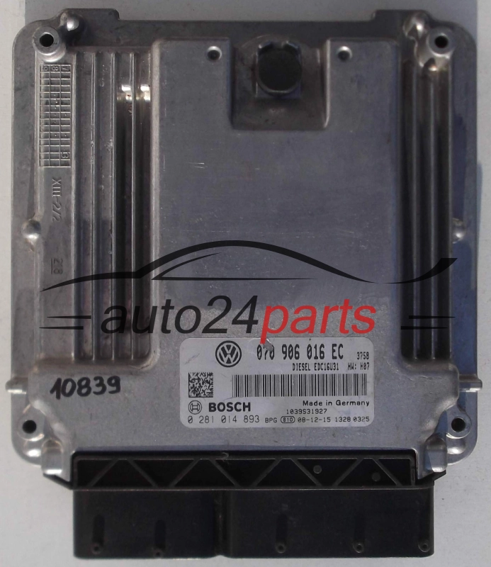 KOMPUTER STEROWNIK SILNIKA VW VOLKSWAGEN T5 2.5 TDI 070906016EC