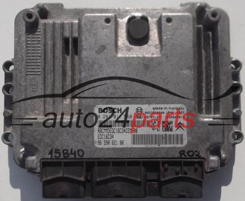KOMPUTER STEROWNIK SILNIKA PEUGEOT 206 1.6 HDI BOSCH 0 281 011 560, 0281011560, 96 590 621 80, 9659062180