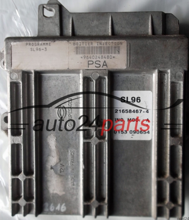 CALCULATEUR MOTEUR PEUGEOT 406 1.8 SAGEM 21658467-4, 216584674, PSA 9640248480 SL96-3