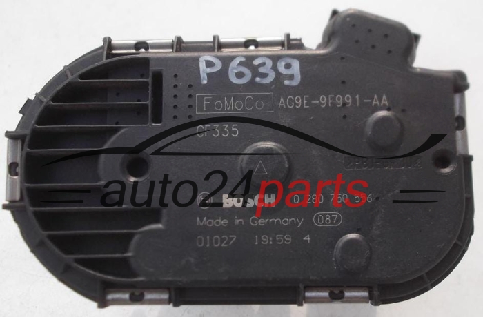DROSSELKLAPPE VOLVO BOSCH 0 280 750 556, 0280750556, FoMoCo AG9E-9F991-AA, AG9E9F991AA 
