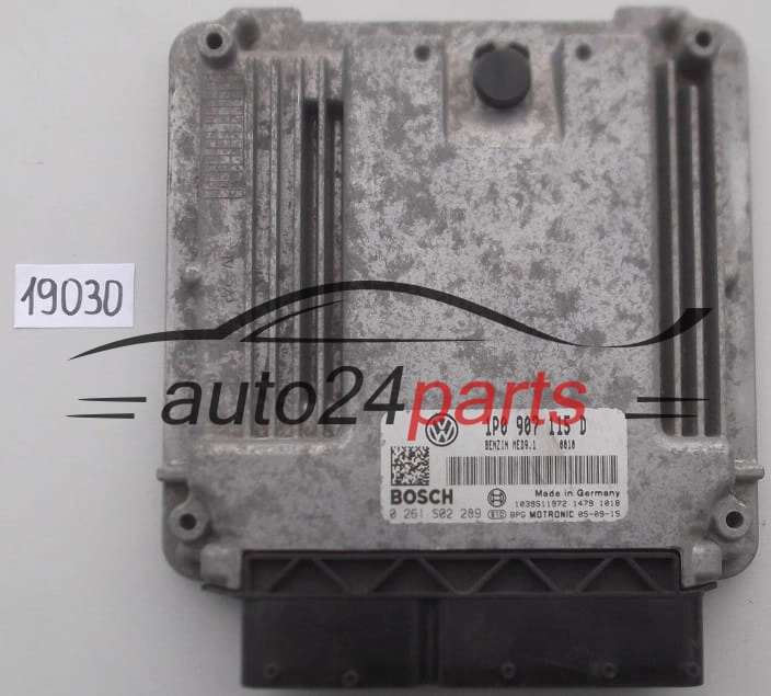 KOMPUTER STEROWNIK SILNIKA SEAT LEON 2.0 TFSI BOSCH 0 261 S02 289, 0261S02289, 1P0 907 115 D, 1P0907115D, MED9.1