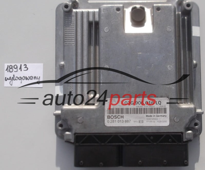 KOMPUTER STEROWNIK SILNIKA AUDI A4 2.0 TDI BOSCH 0 281 013 887,  03G 906 016 LQ
