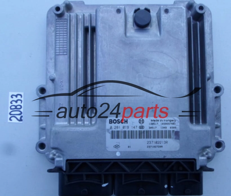 KOMPUTER STEROWNIK SILNIKA DACIA DOKKER BOSCH 0 281 019 147, 0281019147, 237102213R 
