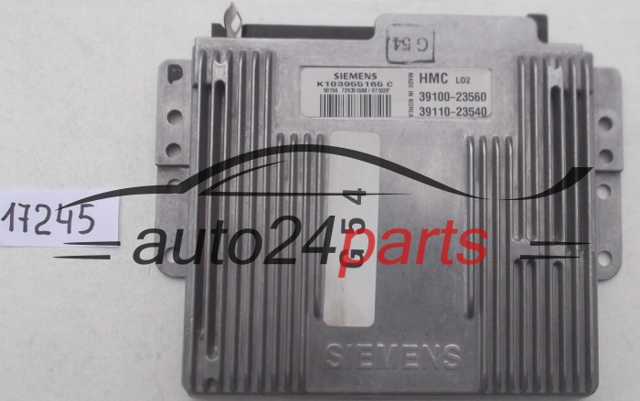 ECU CENTRALITA DE MOTOR HYUNDAI COUPE 2.0 SIEMENS K103955165 C, K103955165C, 103955165, 39100-23560 3910023560, 39110-23540 3911023540