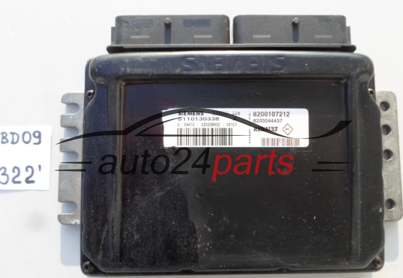 KOMPUTER STEROWNIK SILNIKA RENAULT 1.4 S110130338 A, S110130338A, 8200107212