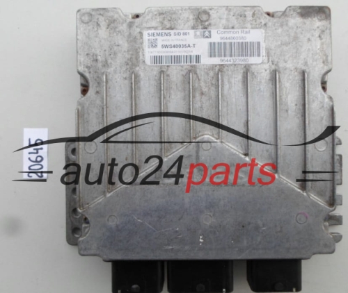 KOMPUTER STEROWNIK SILNIKA SUZUKI VITARA 2.0 HDI SIEMENS 5WS40035A-T, 5WS40035AT, SW 9644860380, HW 9644323980, SID 801