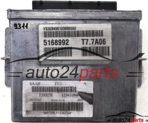 MOTORSTEUERGERÄT ECU STEUERGERAT SAAB 9-5 2.3, T7.7A06, T77A06, 5380076, 123421548, 5168992 